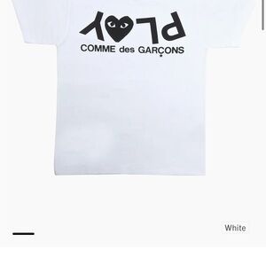 Comme des Garcons Kids Tee with Black Logo